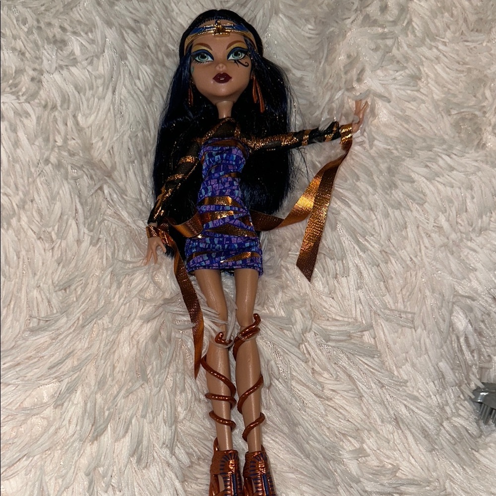 Monster High Doll with Blue and Bronze Outfit